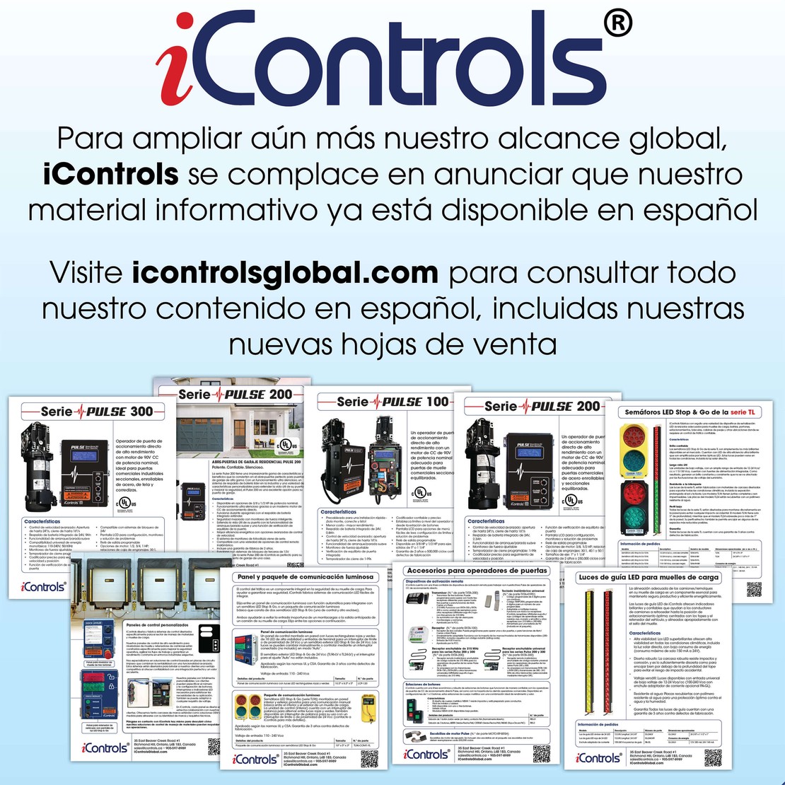 iControls Marketing Materials Now in Spanish