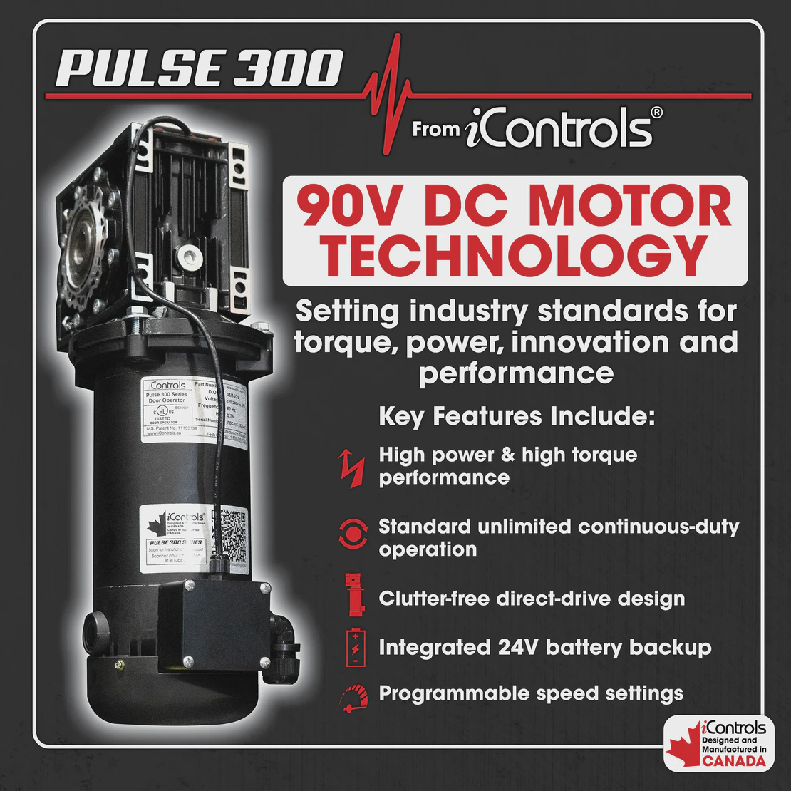 PULSE 300: 90V DC Motor Technology