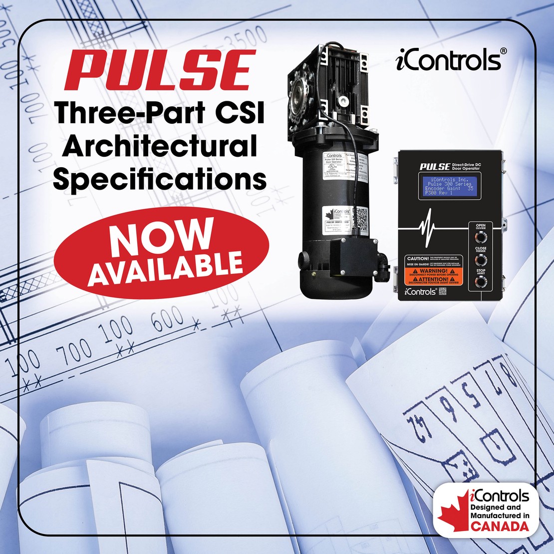 Nuevas especificaciones CSI para operadores de puertas comerciales PULSE
