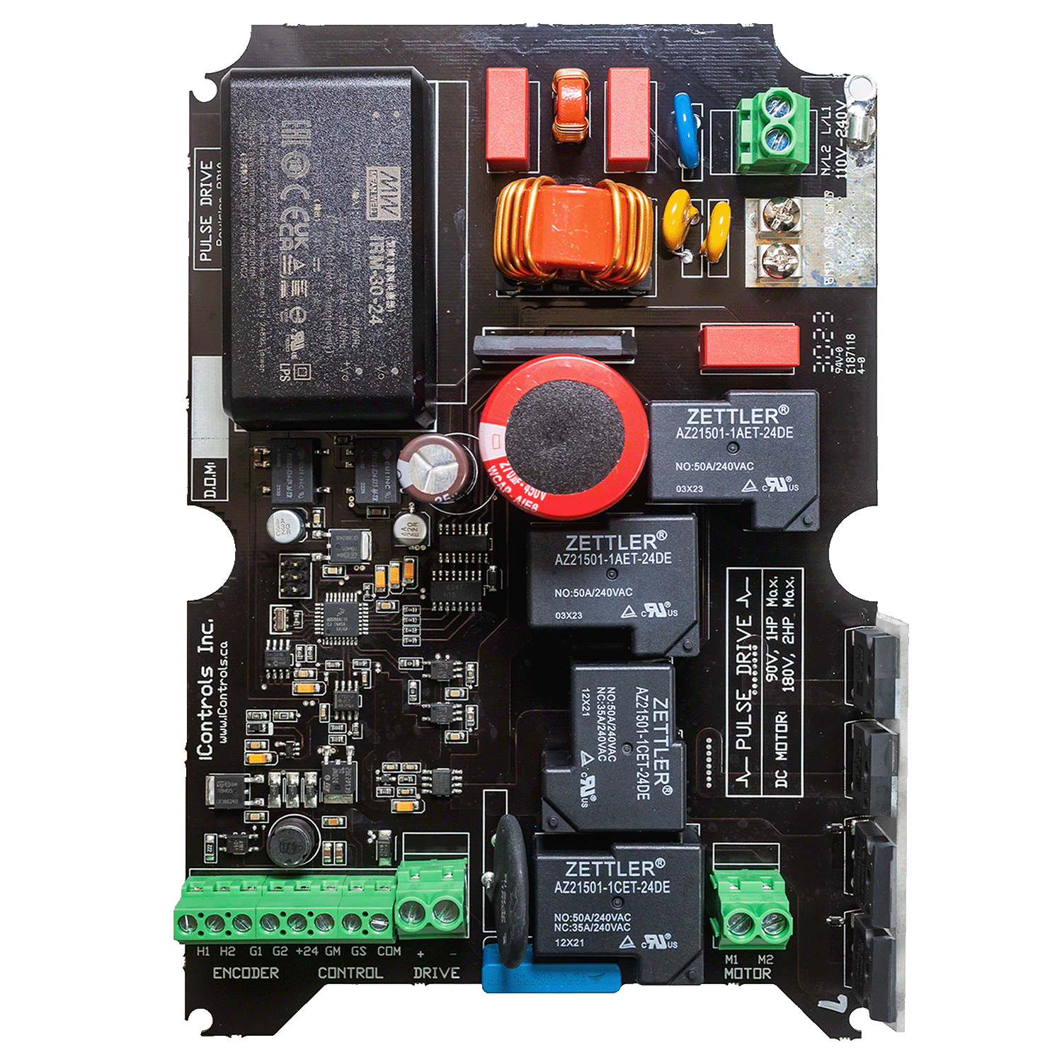 Placa de potencia serie PULSE 500 para codificador de montaje lateral